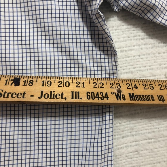 Ralph Lauren Checkered Button Down Long Sleeve Dress Shirt, Size L - Picture 7 of 8